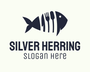 Herring - Blue Tuna Utensils logo design