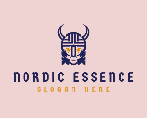 Nordic - Crazy Medieval Viking logo design