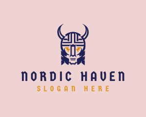 Nordic - Crazy Medieval Viking logo design