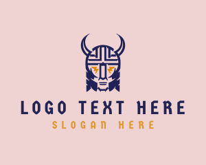 Mongolian - Crazy Medieval Viking logo design