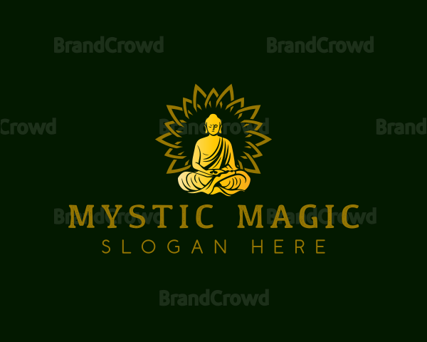 Buddha Lotus Meditation Logo