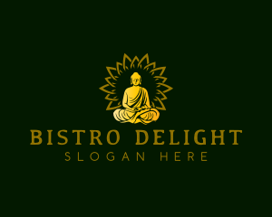 Buddha Lotus Meditation Logo