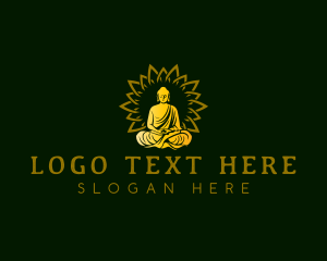 Buddha Lotus Meditation Logo