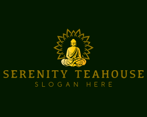 Buddha Lotus Meditation logo design