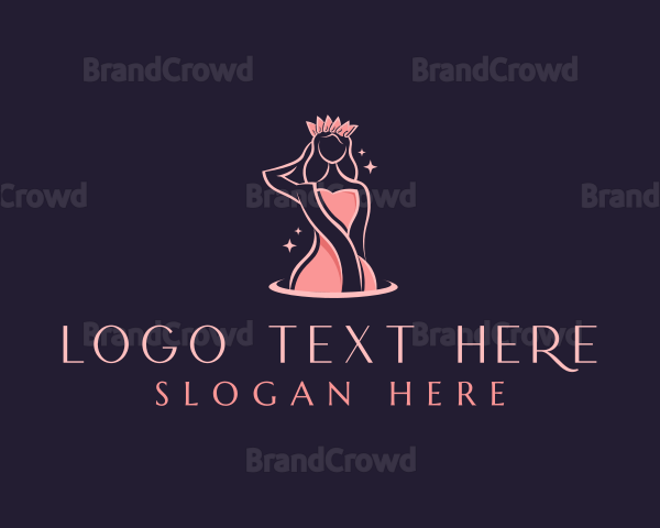 Beauty Queen Crown Logo