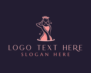 Queen - Beauty Queen Crown logo design