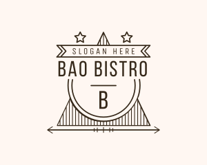 Retro Star Triangle Bistro logo design