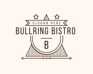 Retro Star Triangle Bistro logo design