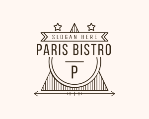 Retro Star Triangle Bistro logo design