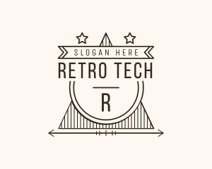 Retro Star Triangle Bistro logo design