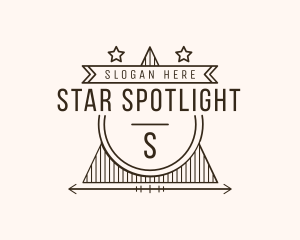 Retro Star Triangle Bistro logo design