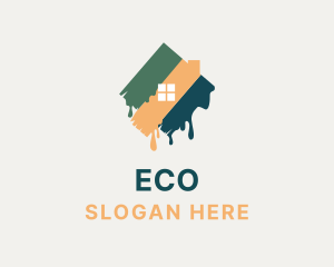 Modern Home Painting Logo