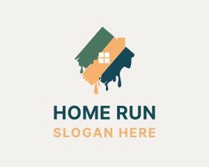 Modern Home Painting logo design