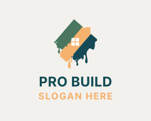 Modern Home Painting logo design