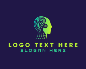 Human - Human Artificial Intelligence logo design