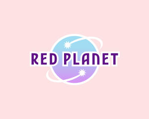 Astronomy Planet Orbit logo design