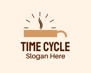 Brown Coffee Time logo design