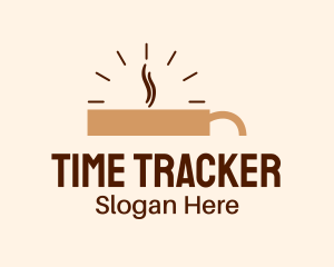 Brown Coffee Time logo design