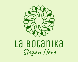 Green Vines Pattern  Logo