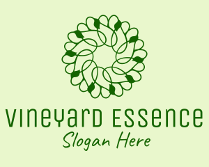 Green Vines Pattern  logo design