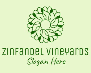 Green Vines Pattern  logo design