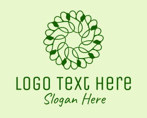 Green Vines Pattern  Logo