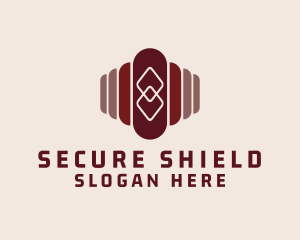 Insurer - Tech Spliced Oval logo design