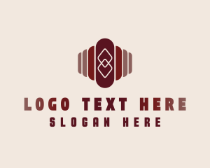 Financial - Tech Spliced Oval logo design