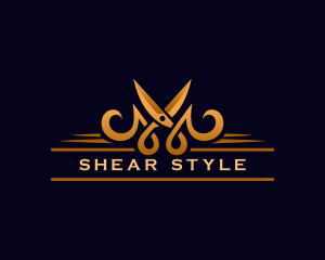 Scissors Fashion Stylist logo design