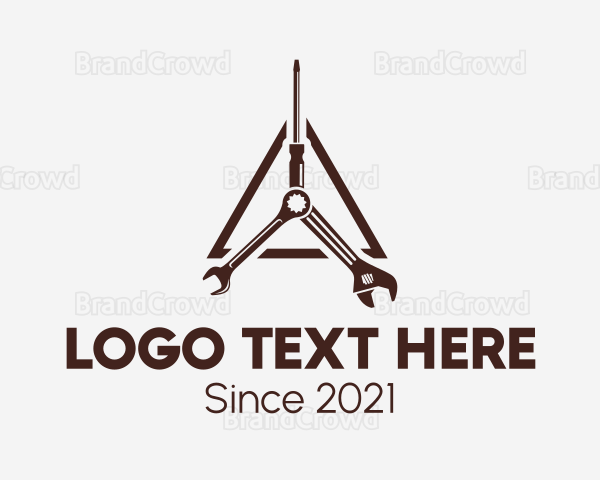 Mechanical Tools Triangle Logo