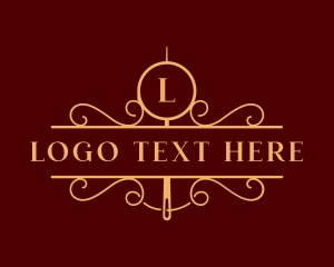 Sewing - Luxury Needle Thread logo design