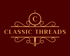 Luxury Needle Thread logo design