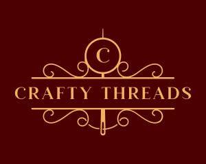 Luxury Needle Thread logo design