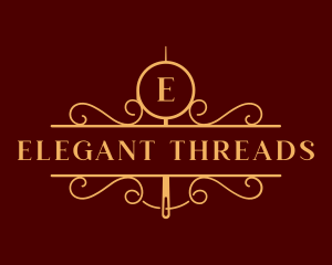 Luxury Needle Thread logo design