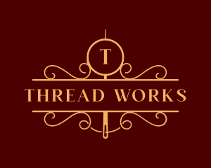 Luxury Needle Thread logo design