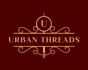 Luxury Needle Thread logo design