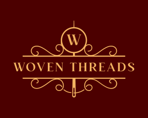 Luxury Needle Thread logo design