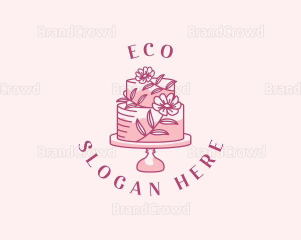 Sweet Floral Cake Logo