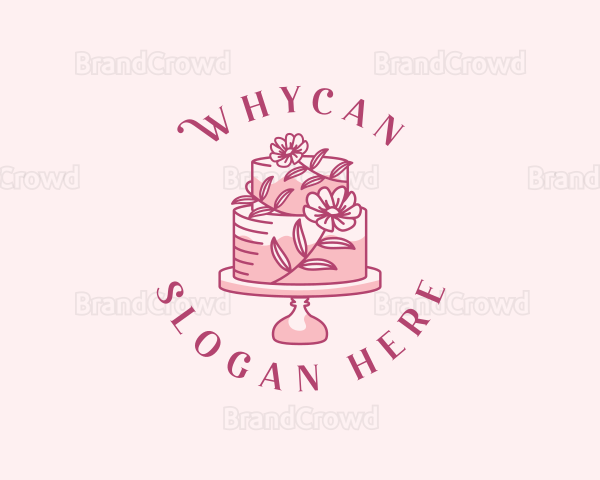 Sweet Floral Cake Logo