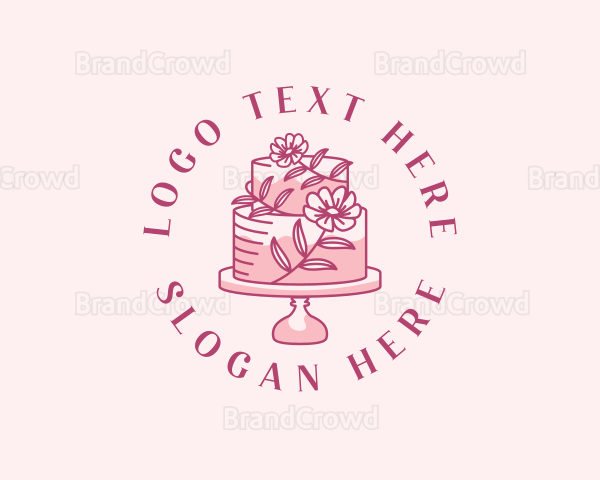 Sweet Floral Cake Logo