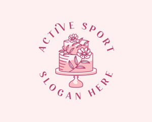 Sweet Floral Cake Logo