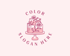 Sweet Floral Cake Logo