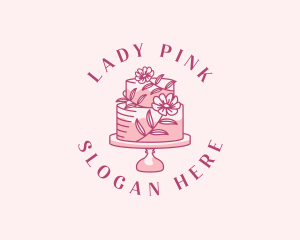 Sweet Floral Cake Logo