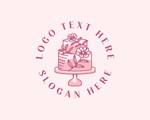 Cake - Sweet Floral Cake logo design