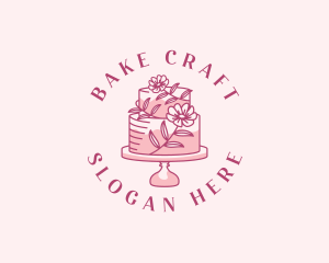 Sweet Floral Cake logo design