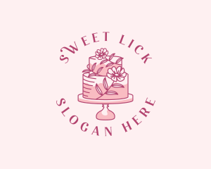 Sweet Floral Cake logo design