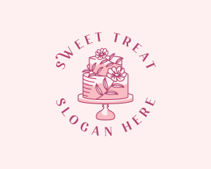 Sweet Floral Cake logo design