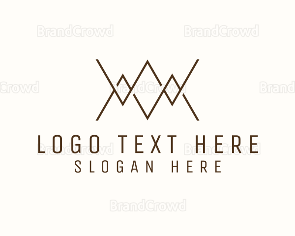 Mountain Monogram WM Logo