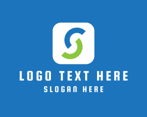 Square - Creative Curve Letter S logo design