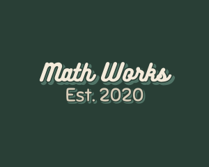 Math - Geek Podcast Wordmark logo design